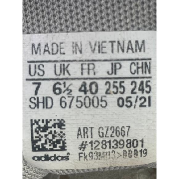 Adidas Girl's Tensaur Run K Jr GZ2667 Grey/White/Pink Athletic Sneakers Size 7 - Picture 8 of 11